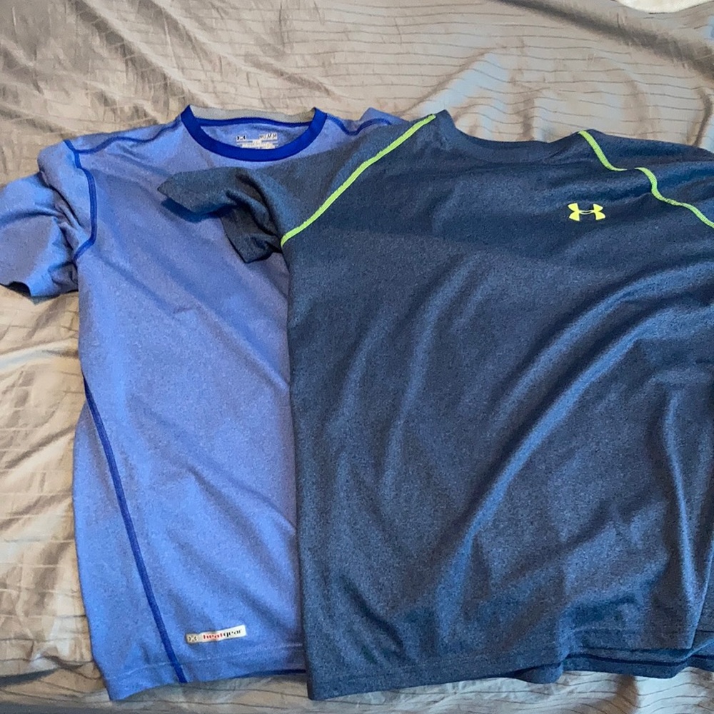 2 under armour heatgear shirts barely worn